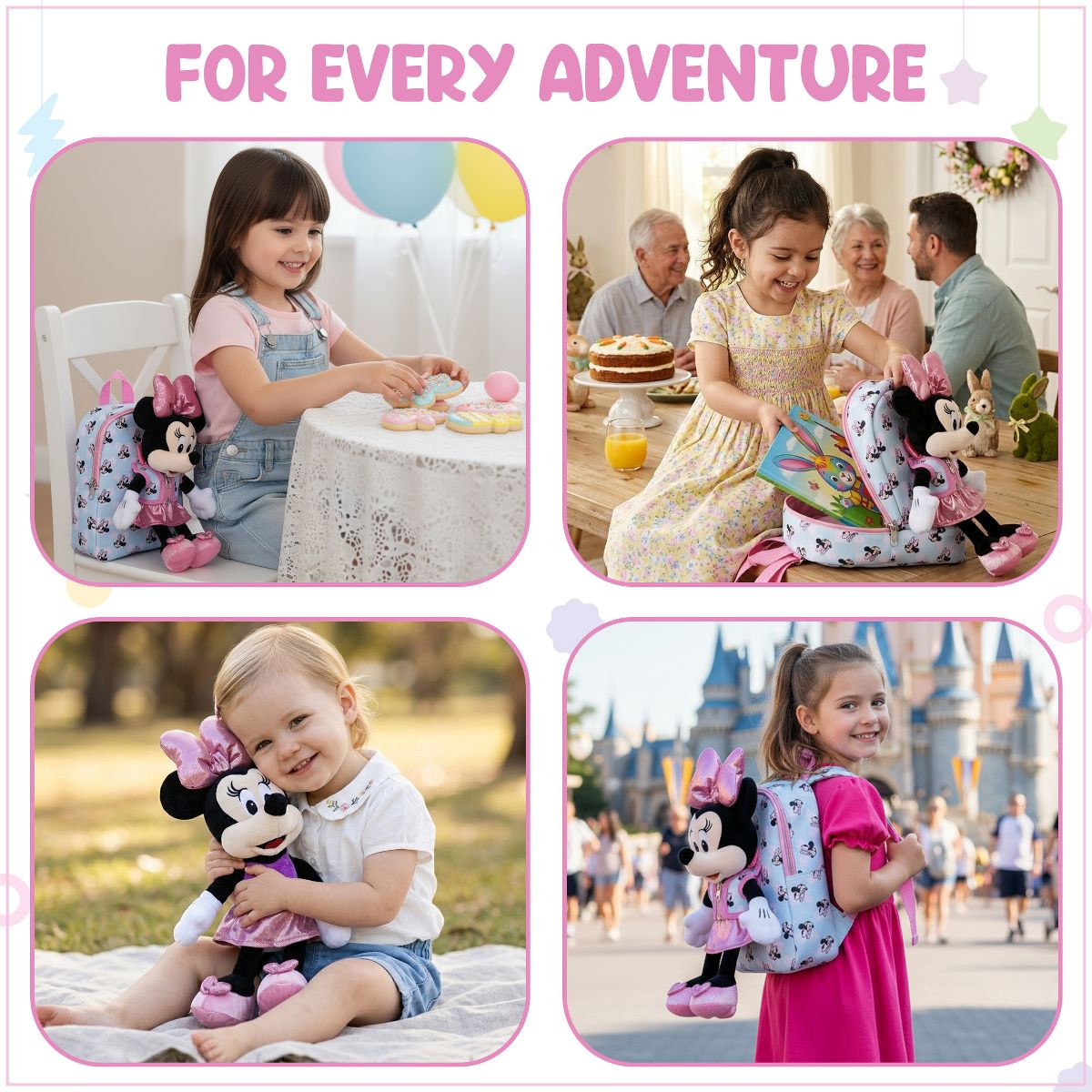 Disney Minnie Mouse Preschool Plush Mickey & 10" Backpack - thumbnail 5