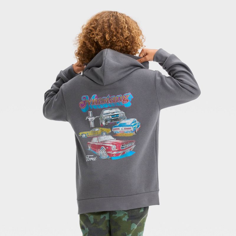 Boys' Ford Mustang Hooded Pullover Sweatshirt - art class™, 3 of 5