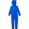 Sonic The Hedgehog Little/Big Boys' One-Piece Hooded Union Suit Pajamas - 2 of 4