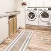 Sussexhome Non Skid Cotton Washable Laundry Room Indoor Runner Rug, 20" x 59" - 2 of 4
