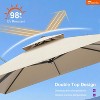 PURPLE LEAF Outdoor Cantilever Umbrellas with Base Large Patio Umbrella Offset Umbrella 360 Degree Rotation - 2 of 4