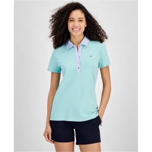 Tommy Hilfiger Womens Contrast Trim Polo Shirt - 1 of 1