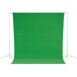 Westcott Wrinkle-Resistant Backdrop (Green Screen, 9' x 10')