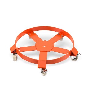 55 Gallon Drum Dolly, Heavy Duty 1250LBS Barrel Cart, Non-Tipping Hand Truck with Casters for Warehouse - 1 of 4
