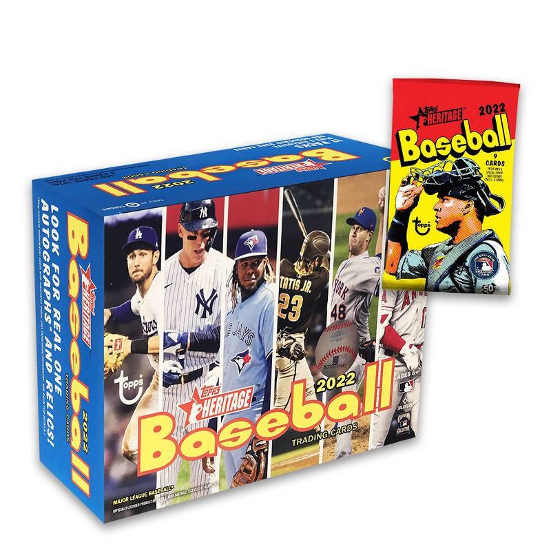 2022 Topps MLB Heritage Baseball Trading Card Mega Box, 2 of 4