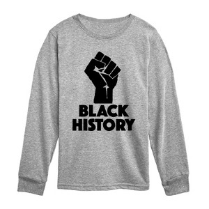 Boys' Instant Message Black History Power Long Sleeve Graphic T