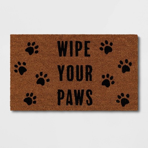 Wipe Those Muddy Paws Doormat Animal Dog Cat Mat Made From Coir Dog Paws  Doormat House Warming Gift Paw Print Doormat Indoor 