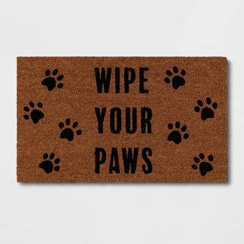 1'6"x2'6" Wipe Your Paws Doormat Natural - Threshold™