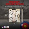 Morrell Targets Battle Axe Single Wood Throwing Target Board with Metal Chain for Outdoor and Camping Axes, Hatchets, 28 x 2.5 x 36.25 Inches, Black - 3 of 4
