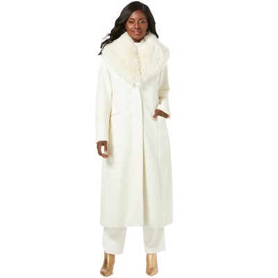 Jessica London Women's Plus Size Full Length Wool Blend Coat - 22