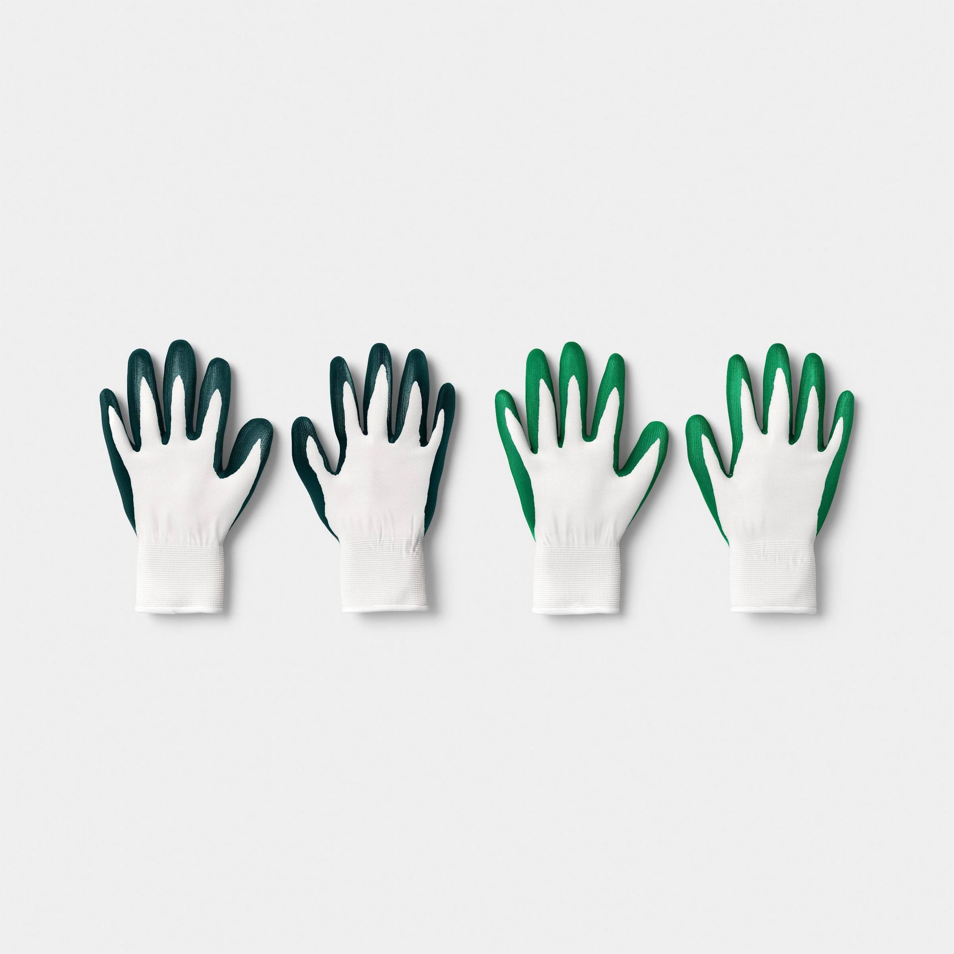 2pc Nitrile Coated Dipped Gloves Green - Room Essentials™