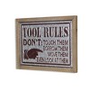Cheung's Ronan Galvanized "Tool Rules" Wall Sign - 3 of 4