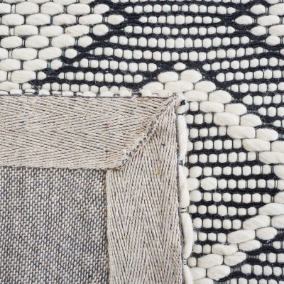 Ivory Tufted Handmade Wool Non-slip Runner Rug 2'3" x 8'