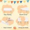 SEVOBAL Kids Table Sets, 3-Piece Rabbit Theme Activity Table with Two Chairs for Toddler Playroom and Learning, White, 26.4"*26"*3.55" - 4 of 4