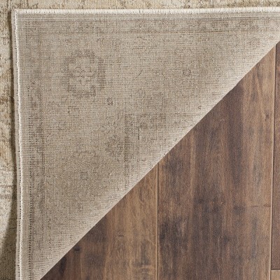 Elegant Stone & Wool 24" Vintage-Inspired Area Rug