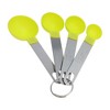 Unique Bargains Measuring Cups 4-Piece Measuring Spoon Set Dishwasher Safe Stainless Steel PP 1 Set - 3 of 4