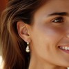 Ross-Simons 0.15 ct. t.w. Diamond Double Teardrop Earrings in 18kt Gold Over Sterling - 2 of 3