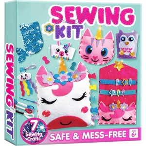 Joyfy 7 Projects Felt Sewing Craft for Kids, DIY Art Kit, Creative Arts and Crafts, Ideal Birthday Christmas Gift Choice for Girls Age 6+ - 1 of 4