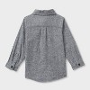 Toddler Boys' Adaptive Flannel Shirt - Cat & Jack™ Gray - 2 of 4