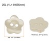 Unique Bargains Resin 2-Hole Craft Replacement Flower Sewing Buttons 150 Pcs - 2 of 4