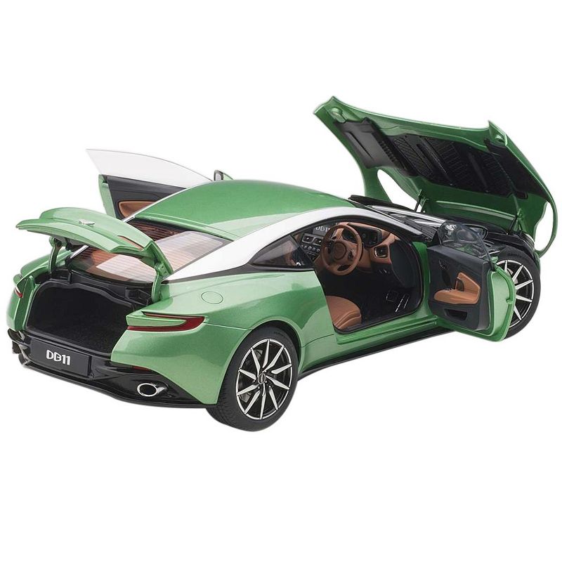 Aston Martin DB11 RHD (Right Hand Drive) Apple Tree Green Metallic 1/18 Model Car by Autoart, 2 of 5
