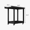 Versatile Serving Cart - Double Deck Outdoor Prep Cart with Wheels and Rack with Lid - 500 lb Capacity - Suitable for Home, Office, Patio and BBQ - 2 of 4