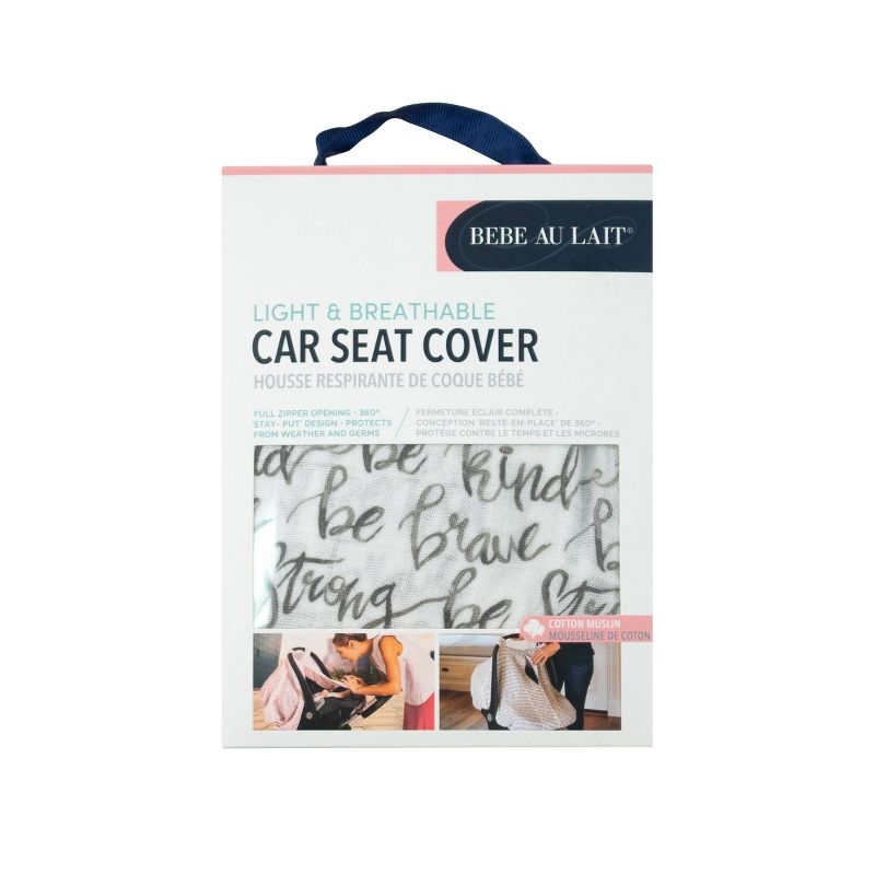 Bebe au Lait Muslin Car Seat Cover, 3 of 9