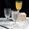 Slickblue Handcrafted Hobnail Beverage Goblet Glass Set of 6, 13.3 oz - 4 of 4