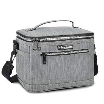 Tirrinia Small Insulated Lunch Bag, Mini Thermal Portable Cooler Lunch Box  Tote with Dual Zipper Closure for Men and Women