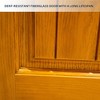 36 X 80 Inches Fiberglass Entry Door,6-9/16 Vinyl Frame,Decorative Glass Door,Primed Knock-Down,with Brickmould,Right Hand Inswing Door - 3 of 4