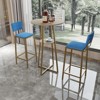 Aukfa 3-piece Bar Table and Chair Set - with Sponge Cushion Backrest, Suitable for Home - 3 of 4