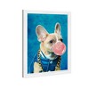 15" x 21" Frenchie and Bubblegum Animals Framed Art Print - Wynwood Studio: Modern Decor, Digital Wall Art, White Plastic Frame - image 2 of 4