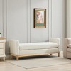 TiramisuBest 43.0" Storage Bench with Teddy Dark Green - Safety Hinge for Bedroom, Living Room, Entryway, Dark Green - 3 of 4