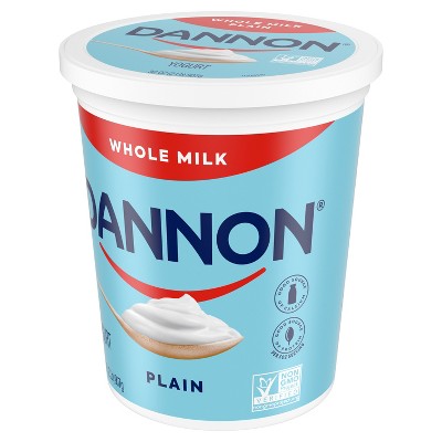 Dannon Whole Milk Non-GMO Project Verified Plain Yogurt - 32oz Tub_3