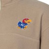 NCAA Kansas Jayhawks Women's 1/4 Zip Sand Fleece Sweatshirt - 3 of 3