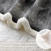 Boersma Elephant Plush Throw Blanket for Kids - 60" x 80" Ultra Soft Fleece Blanket, Grey & Black Elephant Design - 4 of 4