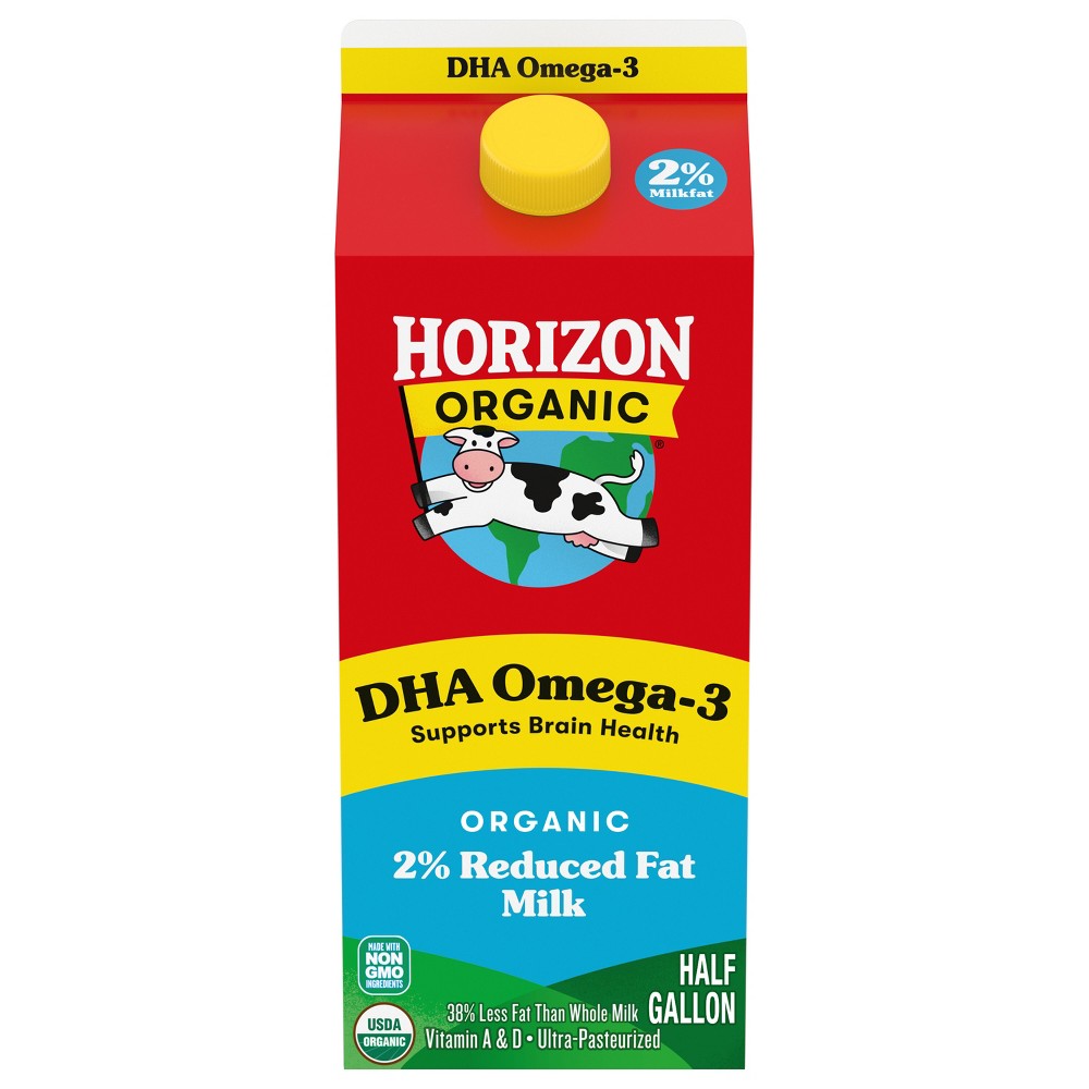 HORIZON ORGANIC, 2% ORGANIC REDUCED FAT MILK
