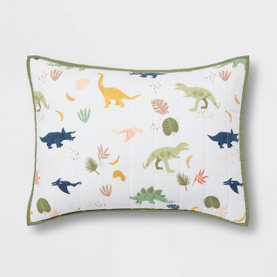 Dinosaur Poly Cotton Sham - Pillowfort™