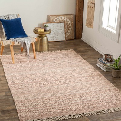Hauteloom Kalinga Red/Cream Flatweave Wool Rug