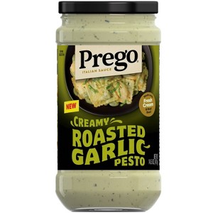 Prego Creamy Roasted Garlic Pesto - 14.5oz - 1 of 4
