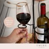 Twine Wine Flight & Cheese Caddy Wine Accessories & Cheese Board Accessories, Charcuterie Boards Accessories & Wine Decor Acacia Wood & Metal Set of 1 - 4 of 4
