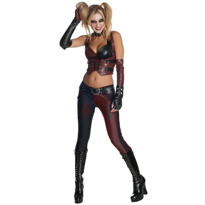 Rubie's Batman Arkham City Harley Quinn Corset & Pants Adult Costume, 1 of 2