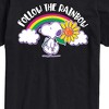 Men's - Peanuts - Follow The Rainbow Short Sleeve Graphic T-Shirt - 2 of 4