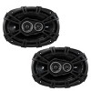 Kicker DSC6930 6x9-Inch (160x230mm) 3-Way Speakers w/ 43DSC69304 6x9" Coaxial Bundle - 2 of 4