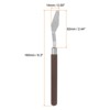 Unique Bargains Stainless Steel Wood Handle Polished Painting Mixing Knife for Oil Acrylic 2 Pcs - 2 of 4