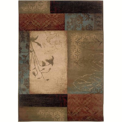 Oriental Weavers Hudson Beige Casual Geometric 5' 3" X 7' 6" Area Rug 040A1-5376 by Ruglots