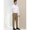 Lars Amadeus Men's Regular Fit Flat Front Chino Business Wedding Suit Pants - 4 of 4