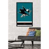 Trends International NHL San Jose Sharks - Logo 21 Framed Wall Poster Prints - 2 of 4