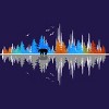 Junior's Design By Humans Sounds of Nature Color Tree Notes By NomAdartStudio T-Shirt - 2 of 2