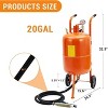5 Gallon Sand Blasting Machine, 60-110 Psi Pressure Air Sand Blasting Kit w/4 Ceramic Nozzles & Oil-Water Separator,  for Stain Removal Paint - 2 of 4